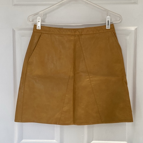 ZARA Aline faux leather mini skirt (#i300) - Picture 1 of 5